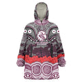 ANZAC Day Manly Warringah Sea Eagles Wearable Blanket Hoodie Military Memorial Aboriginal Indigenous Art