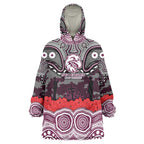 ANZAC Day Manly Warringah Sea Eagles Wearable Blanket Hoodie Military Memorial Aboriginal Indigenous Art