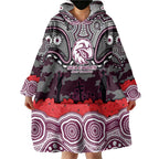 ANZAC Day Manly Warringah Sea Eagles Wearable Blanket Hoodie Military Memorial Aboriginal Indigenous Art