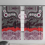 ANZAC Day Manly Warringah Sea Eagles Window Curtain Military Memorial Aboriginal Indigenous Art