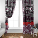 ANZAC Day Manly Warringah Sea Eagles Window Curtain Military Memorial Aboriginal Indigenous Art
