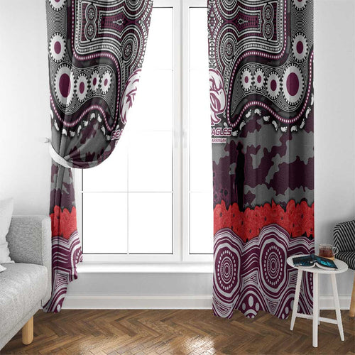 ANZAC Day Manly Warringah Sea Eagles Window Curtain Military Memorial Aboriginal Indigenous Art