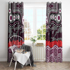 ANZAC Day Manly Warringah Sea Eagles Window Curtain Military Memorial Aboriginal Indigenous Art