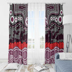 ANZAC Day Manly Warringah Sea Eagles Window Curtain Military Memorial Aboriginal Indigenous Art
