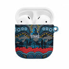 ANZAC Day Gold Coast Titans AirPods Case Military Memorial Aboriginal Indigenous Art