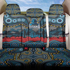 ANZAC Day Gold Coast Titans Back Car Seat Cover Military Memorial Aboriginal Indigenous Art