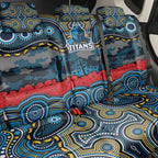 ANZAC Day Gold Coast Titans Back Car Seat Cover Military Memorial Aboriginal Indigenous Art