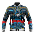 ANZAC Day Gold Coast Titans Baseball Jacket Military Memorial Aboriginal Indigenous Art