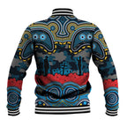 ANZAC Day Gold Coast Titans Baseball Jacket Military Memorial Aboriginal Indigenous Art