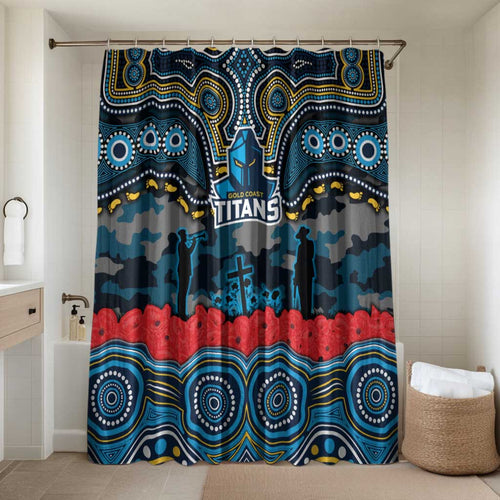 ANZAC Day Gold Coast Titans Bathroom Set Military Memorial Aboriginal Indigenous Art