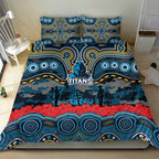 ANZAC Day Gold Coast Titans Bedding Set Military Memorial Aboriginal Indigenous Art