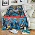 ANZAC Day Gold Coast Titans Blanket Military Memorial Aboriginal Indigenous Art
