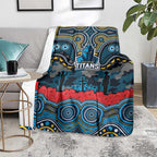 ANZAC Day Gold Coast Titans Blanket Military Memorial Aboriginal Indigenous Art
