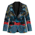 ANZAC Day Gold Coast Titans Blazer Military Memorial Aboriginal Indigenous Art