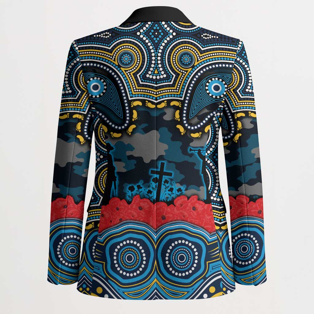 ANZAC Day Gold Coast Titans Blazer Military Memorial Aboriginal Indigenous Art