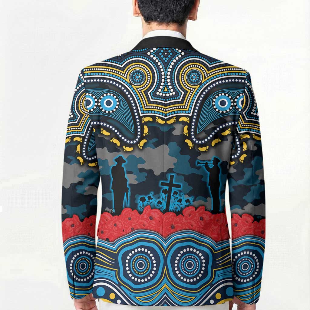 ANZAC Day Gold Coast Titans Blazer Military Memorial Aboriginal Indigenous Art
