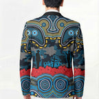 ANZAC Day Gold Coast Titans Blazer Military Memorial Aboriginal Indigenous Art