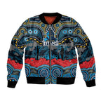 ANZAC Day Gold Coast Titans Bomber Jacket Military Memorial Aboriginal Indigenous Art