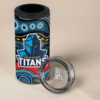 ANZAC Day Gold Coast Titans 4 in 1 Can Cooler Tumbler Military Memorial Aboriginal Indigenous Art