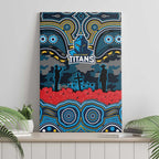 ANZAC Day Gold Coast Titans Canvas Wall Art Military Memorial Aboriginal Indigenous Art