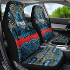 ANZAC Day Gold Coast Titans Car Seat Cover Military Memorial Aboriginal Indigenous Art