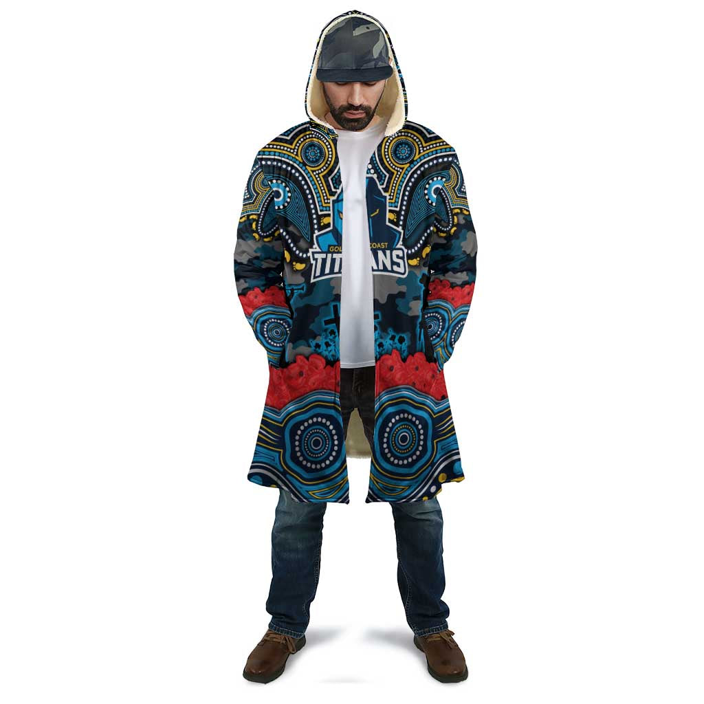 ANZAC Day Gold Coast Titans Cloak Military Memorial Aboriginal Indigenous Art