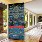 ANZAC Day Gold Coast Titans Door Cover Military Memorial Aboriginal Indigenous Art