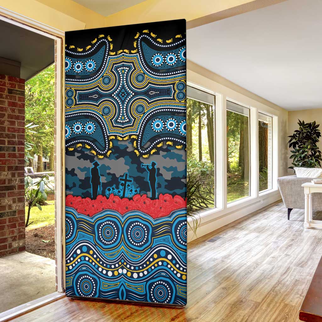 ANZAC Day Gold Coast Titans Door Cover Military Memorial Aboriginal Indigenous Art
