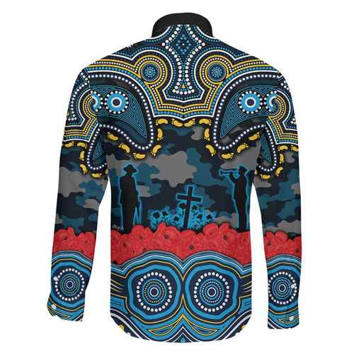 ANZAC Day Gold Coast Titans Family Matching Puletasi and Hawaiian Shirt Military Memorial Aboriginal Indigenous Art