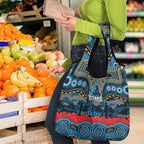 ANZAC Day Gold Coast Titans Grocery Bag Military Memorial Aboriginal Indigenous Art