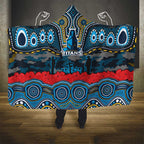 ANZAC Day Gold Coast Titans Hooded Blanket Military Memorial Aboriginal Indigenous Art