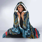 ANZAC Day Gold Coast Titans Hooded Blanket Military Memorial Aboriginal Indigenous Art