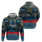 ANZAC Day Gold Coast Titans Hoodie Military Memorial Aboriginal Indigenous Art