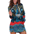 ANZAC Day Gold Coast Titans Hoodie Dress Military Memorial Aboriginal Indigenous Art