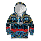 ANZAC Day Gold Coast Titans Kid Hoodie Military Memorial Aboriginal Indigenous Art