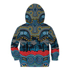 ANZAC Day Gold Coast Titans Kid Hoodie Military Memorial Aboriginal Indigenous Art