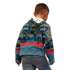 ANZAC Day Gold Coast Titans Kid Hoodie Military Memorial Aboriginal Indigenous Art