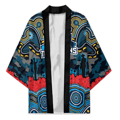 ANZAC Day Gold Coast Titans Kimono Military Memorial Aboriginal Indigenous Art
