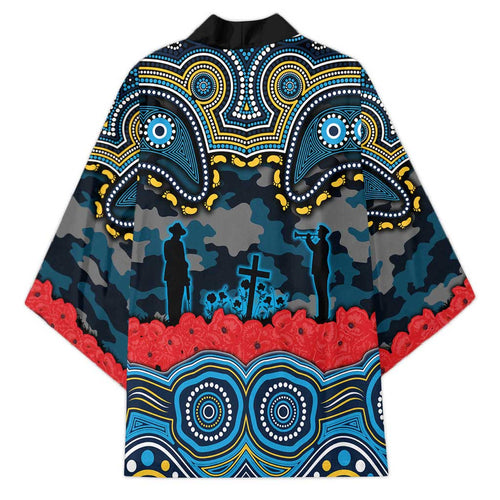 ANZAC Day Gold Coast Titans Kimono Military Memorial Aboriginal Indigenous Art