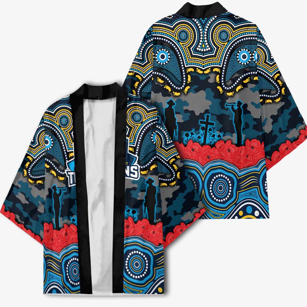 ANZAC Day Gold Coast Titans Kimono Military Memorial Aboriginal Indigenous Art