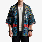 ANZAC Day Gold Coast Titans Kimono Military Memorial Aboriginal Indigenous Art