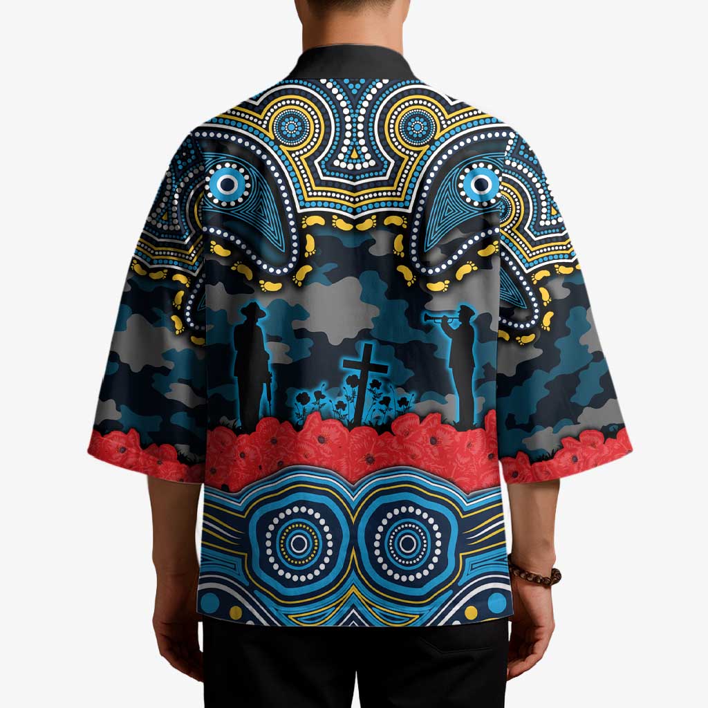 ANZAC Day Gold Coast Titans Kimono Military Memorial Aboriginal Indigenous Art