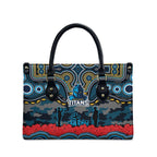 ANZAC Day Gold Coast Titans Leather Bag Military Memorial Aboriginal Indigenous Art