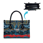 ANZAC Day Gold Coast Titans Leather Bag Military Memorial Aboriginal Indigenous Art