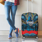 ANZAC Day Gold Coast Titans Luggage Cover Military Memorial Aboriginal Indigenous Art