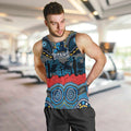 ANZAC Day Gold Coast Titans Men Tank Top Military Memorial Aboriginal Indigenous Art
