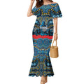 ANZAC Day Gold Coast Titans Mermaid Dress Military Memorial Aboriginal Indigenous Art