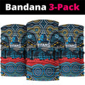 ANZAC Day Gold Coast Titans Neck Gaiter Military Memorial Aboriginal Indigenous Art