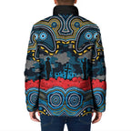ANZAC Day Gold Coast Titans Padded Jacket Military Memorial Aboriginal Indigenous Art