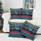 ANZAC Day Gold Coast Titans Pillow Cover Military Memorial Aboriginal Indigenous Art